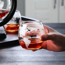 Conjunto Decanter de Whisky Globo de Vidro Ferrazi