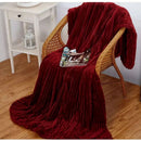 Manta Aveludada Canelada para Cama de Casal Ferrazi